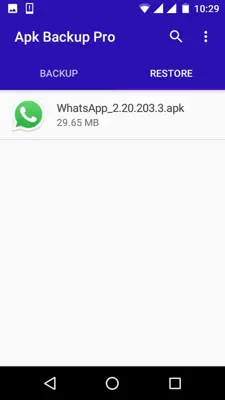 Apk Backup Pro android App screenshot 1